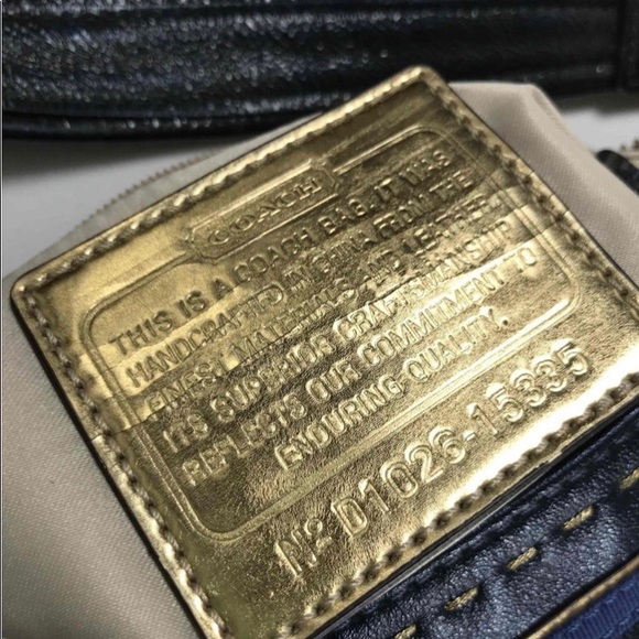 Coach blue Baguette purse 11x6 - Picture 5 of 5